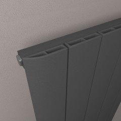 Withington 1200 x 565mm Aluminium Radiator - Matt Anthracite