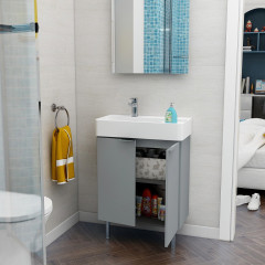 Blade 600 Matt Grey Floor Standing