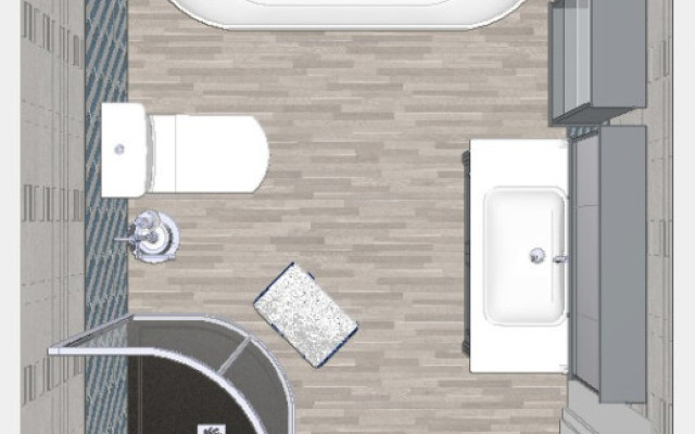Luxury Bathroom 3D Visualisation with Elegant Design