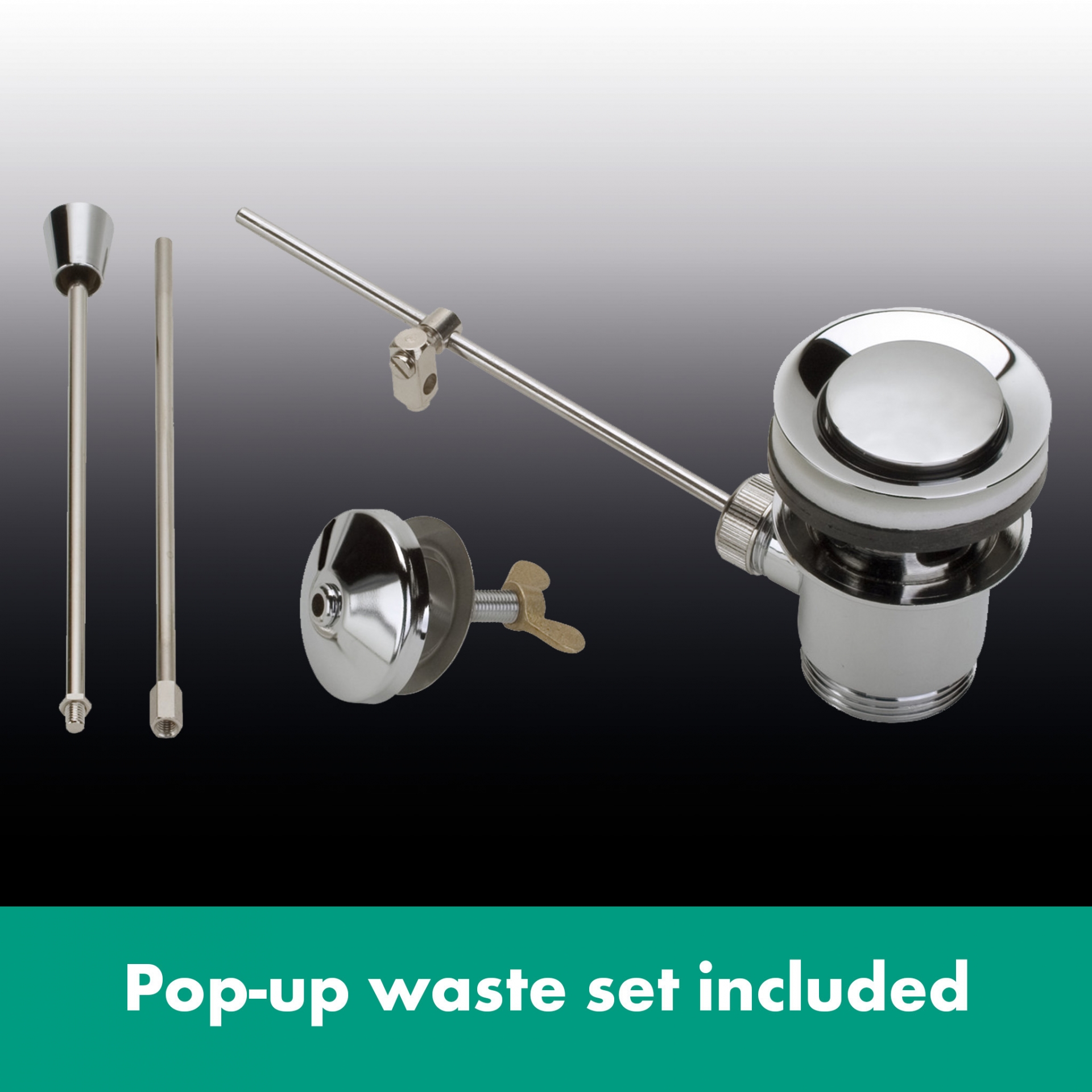 Logis Single lever basin mixer 110 Fine with pop-up waste set - chrome
