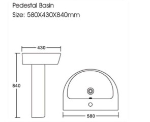 Genoa Round Basin  And  Ped