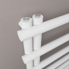 Marlow E-Style 1150 x 600mm Towel Rail - Matt White