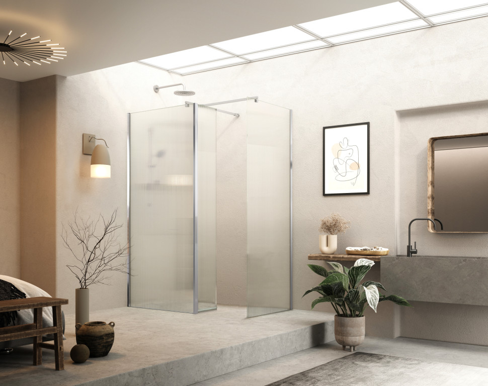 Select WRP With Fluted Glass In Chrome