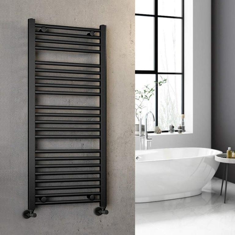 Arley LoCo 500 x 1200mm Black Straight Ladder Rail