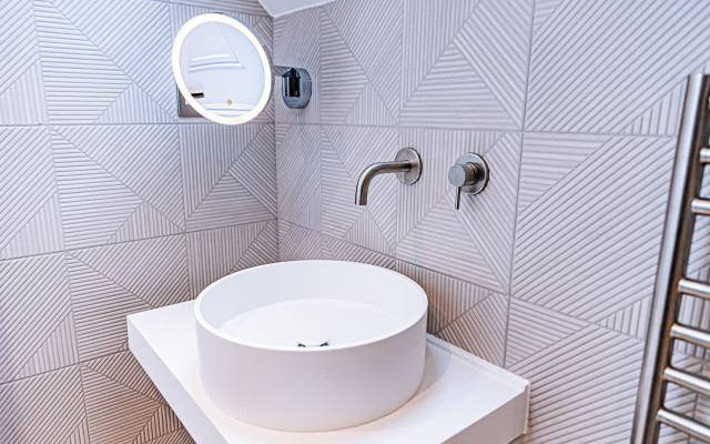 Stylish Floating Countertop with Basin