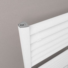 Velor 1800 x 600mm Towel Aluminium Rail - Matt White