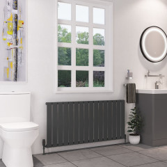 Deddington 600 x 1270mm Radiator - Matt Anthracite Extra Image