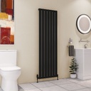Dedington 1800 x 550mm Radiator - Matt Black Extra Image