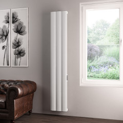 Derwent 1800 x 304 Dry Element Aluminium Radiator - Matt White Extra Image
