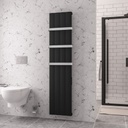 Derwent 1800 x 404 Dry Element Aluminium Radiator - Matt Black Extra Image