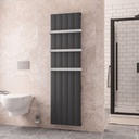 Derwent 1800 x 504 Dry Element Aluminium Radiator - Matt Anthracite Extra Image