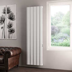Derwent 1800 x 504 Dry Element Aluminium Radiator - Matt White Extra Image