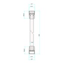 Design PVC Smooth 1.5m Shower Hose - Chrome Extra Image