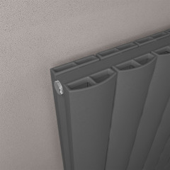 Guardia 600 x 1610 Aluminium Radiator - Matt Anthracite Extra Image