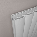 Guardia 600 x 1610 Aluminium Radiator - Matt Grey Extra Image