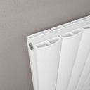 Guardia 600 x 1610 Aluminium Radiator - Matt White Extra Image