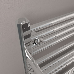 Haddenham Designer Towel Rail 1200 x 500mm - Chrome Extra Image