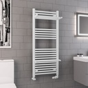 Haddenham Designer Towel Rail 1200 x 500mm - Matt White Extra Image