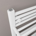 Haddenham Designer Towel Rail 1200 x 500mm - Matt White Extra Image