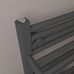 Haddenham Designer Towel Rail 1200 x 600mm - Matt Anthracite Extra Image