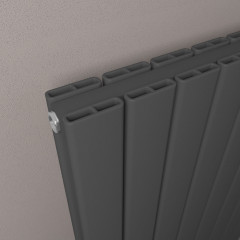 Hadleigh 1200 x 275mm Aluminium Radiator - Matt Anthracite Extra Image