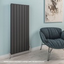Hadleigh 1200 x 485mm Aluminium Radiator - Matt White Extra Image