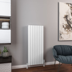 Hadleigh 1200 x 485mm Aluminium Radiator - Matt White Extra Image