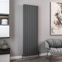 Hadleigh 1800 x 555mm Aluminium Radiator - Matt Anthracite Extra Image
