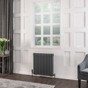 Rivassa 3 Column Rad. 600 x 608mm - Matt Anthracite Extra Image