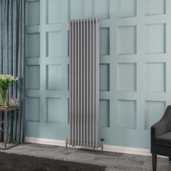 Rivassa 3 Column Radiator 1800 x 473mm - Chrome Effect Extra Image