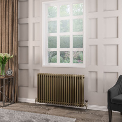 Rivassa 3 Column Radiator 600 x 1010mm - Bronze Effect Extra Image