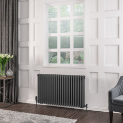 Rivassa 3 Column Radiator 600 x 1010mm - Matt Anthracite Extra Image