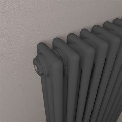 Rivassa 3 Column Radiator 600 x 1010mm - Matt Anthracite Extra Image