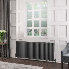 Rivassa 3 Column Radiator 600 x 1460mm - Matt Anthracite Extra Image