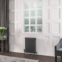 Rivassa 3 Column Radiator 600 x 473mm - Matt Anthracite Extra Image