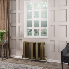 Rivassa 3 Column Radiator 600 x 833mm - Bronze Effect Extra Image