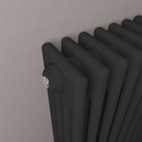 Rivassa 4 Column Radiator 300 x 1505mm - Matt Black Extra Image