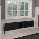 Rivassa 4 Column Radiator 300 x 1505mm - Matt Black Extra Image