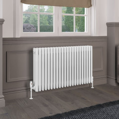 Rivassa 4 Column Radiator 600 x 1010mm - Gloss White Extra Image