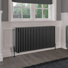 Rivassa 4 Column Radiator 600 x 1190mm - Matt Anthracite Extra Image