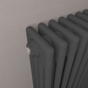 Rivassa 4 Column Radiator 600 x 1190mm - Matt Anthracite Extra Image