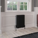 Rivassa 4 Column Radiator 600 x 425mm - Matt Black Extra Image