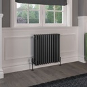 Rivassa 4 Column Radiator 600 x 605mm - Matt Anthracite Extra Image