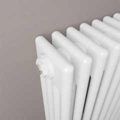 Rivassa 4 Column Radiator 600 x 785mm - Gloss White Extra Image