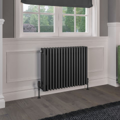 Rivassa 4 Column Radiator 600 x 785mm - Matt Anthracite Extra Image