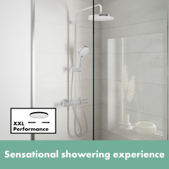 hansgrohe Vernis Blend Showerpipe 200 1Jet with Thermostat - Chrome Extra Image