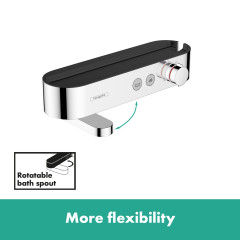 hansgrohe Showertablet Select 400 Exposed Bath - Chrome Extra Image