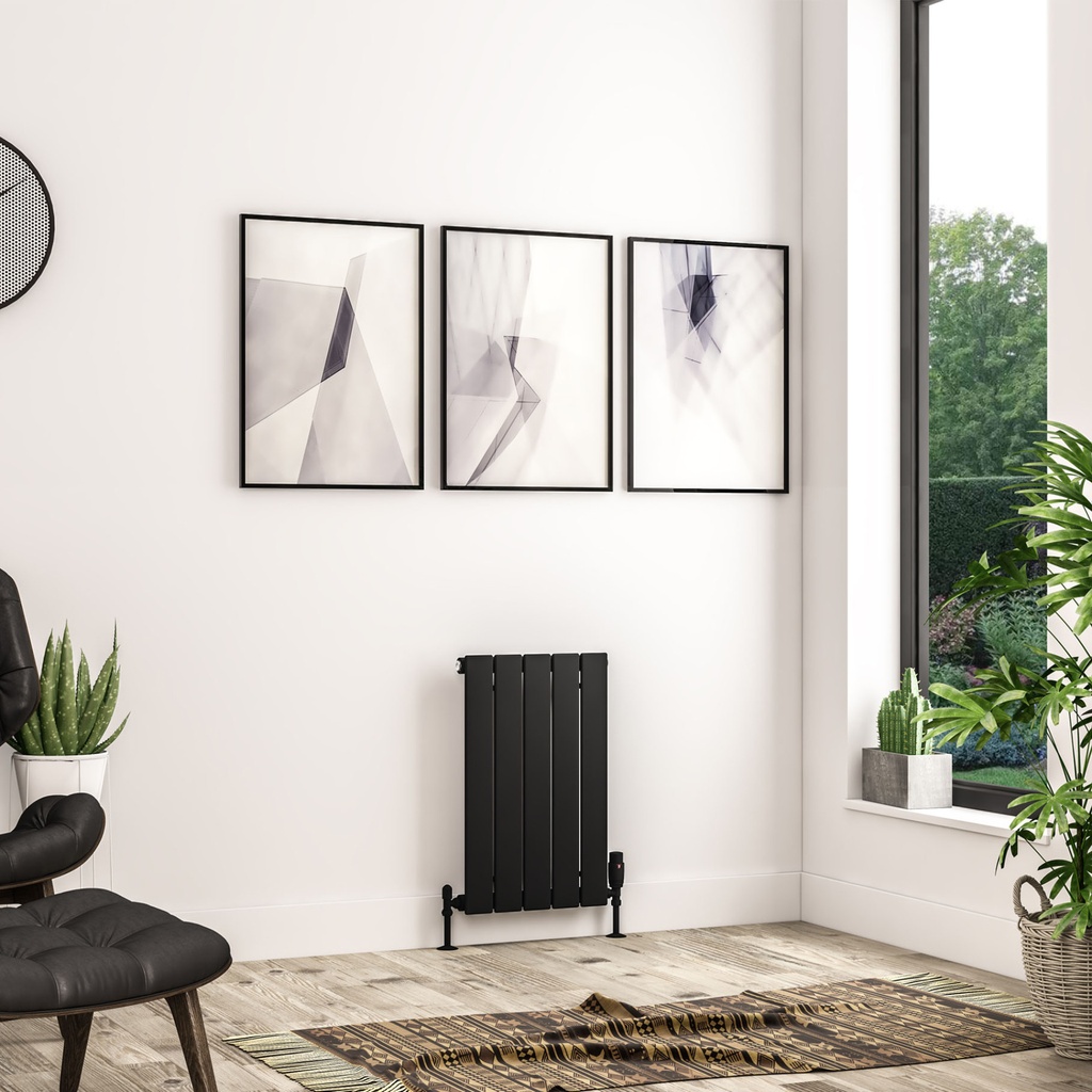 Addington II Radiator 600 x 374 Type10 - Matt Black Extra Image
