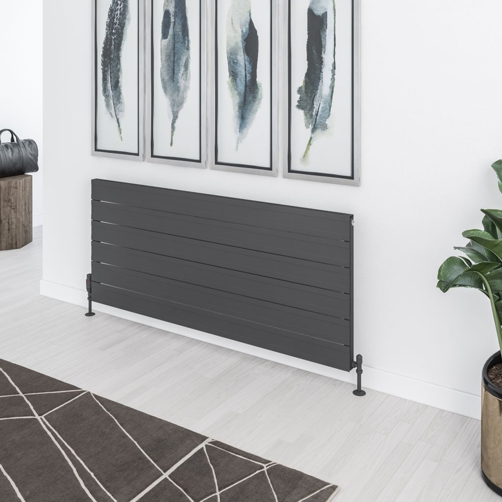 Berkeley 603 x 1400mm Aluminium Radiator - Matt Anthracite Extra Image