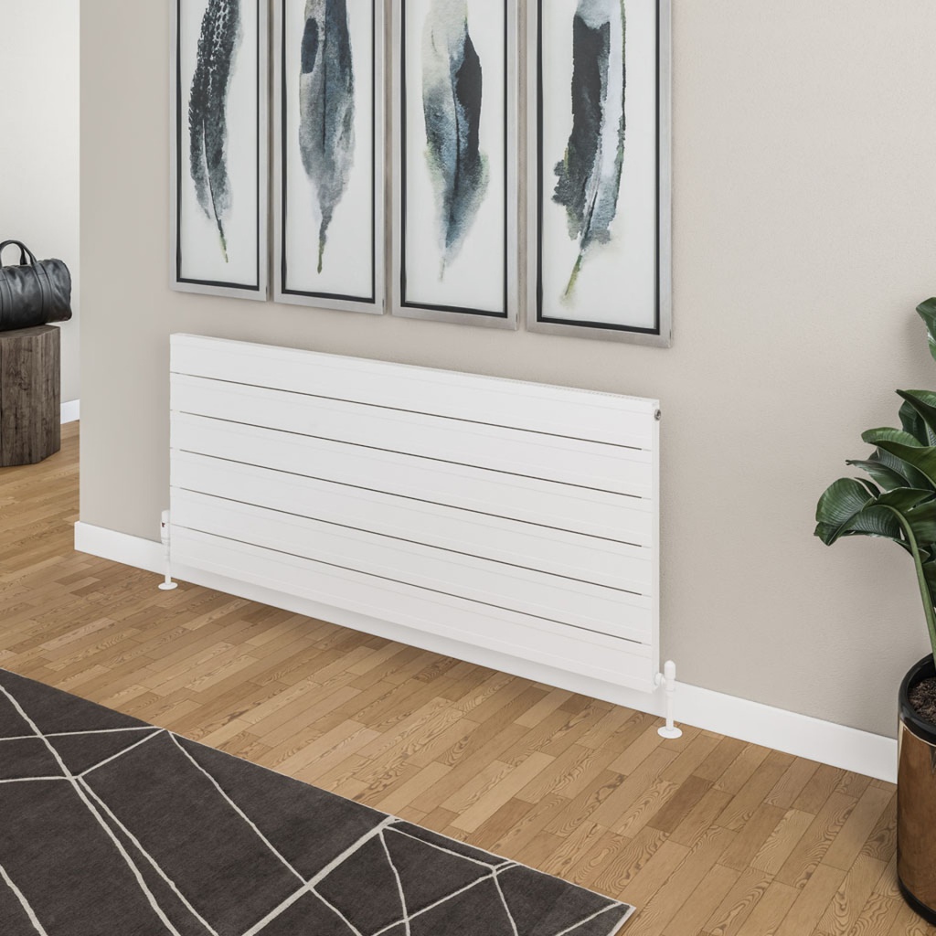 Berkeley 603 x 1400mm Aluminium Radiator - Matt White Extra Image